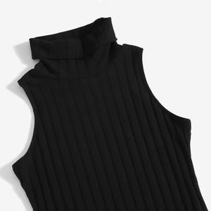 Black turtleneck dress